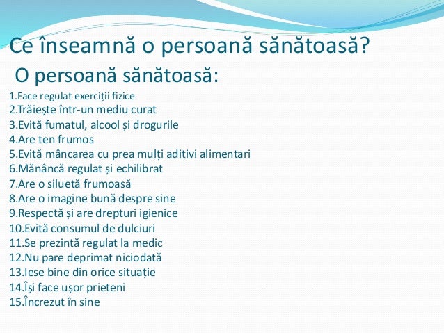promovarea sanatatii si educatie pentru sanatate referat